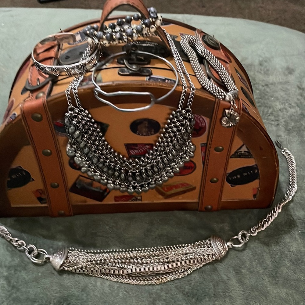 Bundle of Silver Tone Jewelry